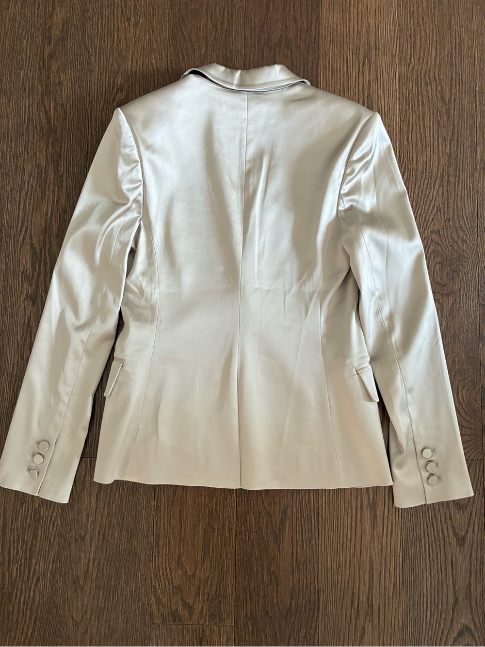 L’AGENCE Blazer Champagne Shiny NWOT - Picture 9 of 12